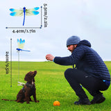 8 Pack 3D Dragonfly Garden Stakes Decor