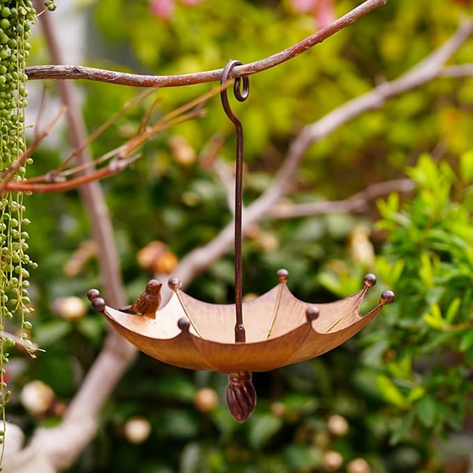 Hanging Bird Feeder & Bird Bath