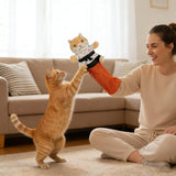 Cats Puppet Wrestler Cat Wrestling Toy Puppet Interactive Hand Puppet With Tough Padding Creative Home Pet Boredom-Busting Toys