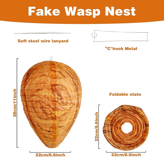 Fake Wasp Nest Hanging Lantern 5 Piece