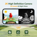 Centvicam Smart Bird Feeder with Camera – 2K HD Live View