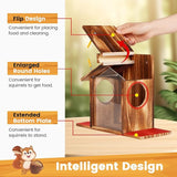 Wooden Squirrel Feeder