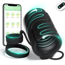 Anillo para pene vibrador 2 en 1 con aplicación y control remoto