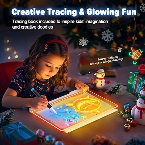 7-Color LED Acrylic Drawing Board – Large
