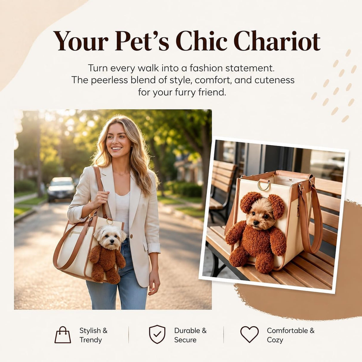 Pet Carrier for Small Dogs & Cats