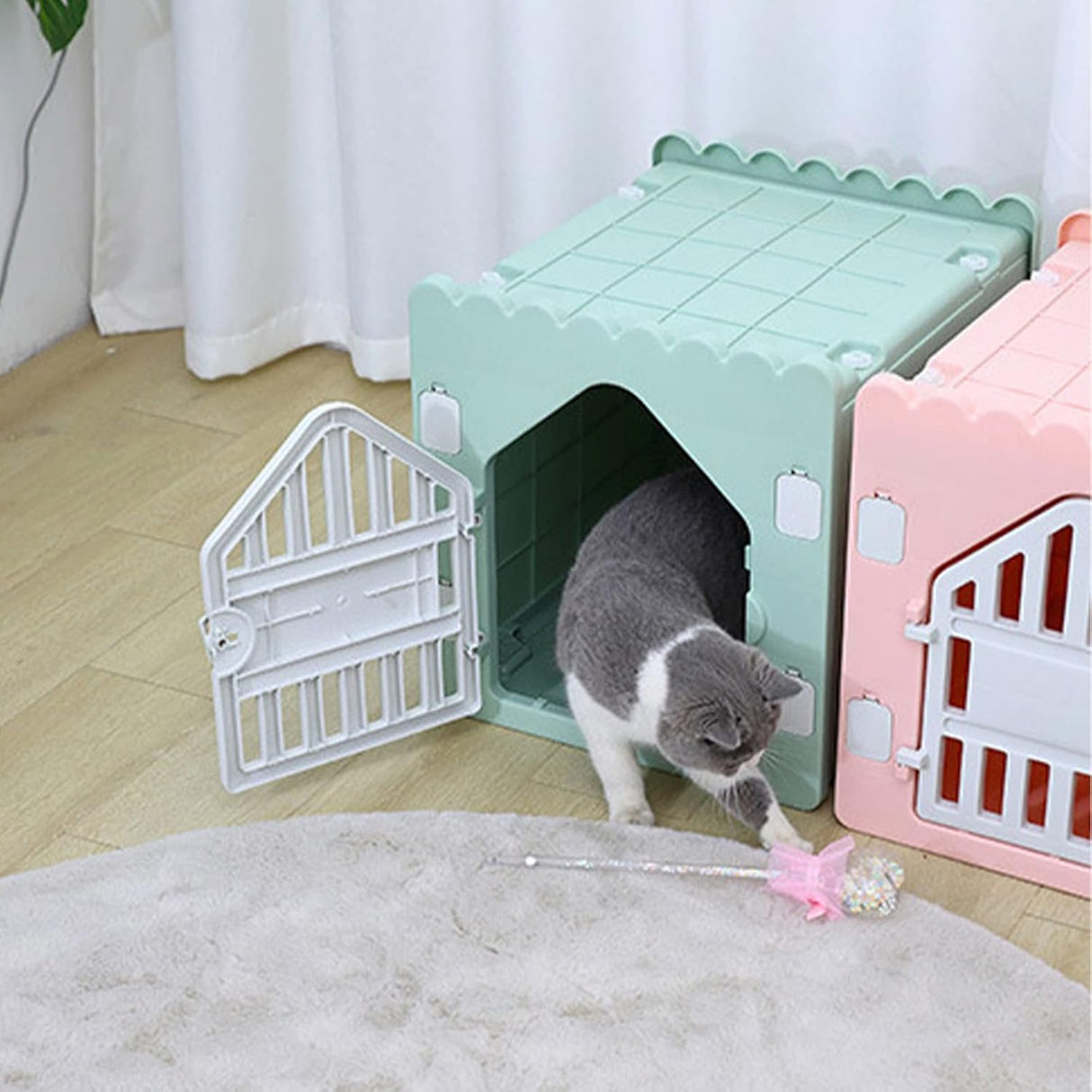 Foldable Pet Shelter with ABS Connectors, Easy to Assemble