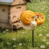 🌸🐝 Help Pollinators Thrive! | Frog. Snail & Ladybug Water Bowl Decor🐸🐌🐞