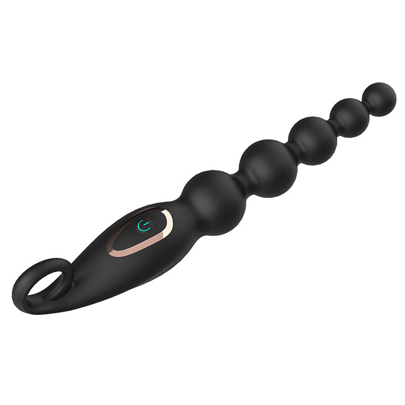 7 Frequency Vibration Anal Plug With Beads In The Back Chamber
