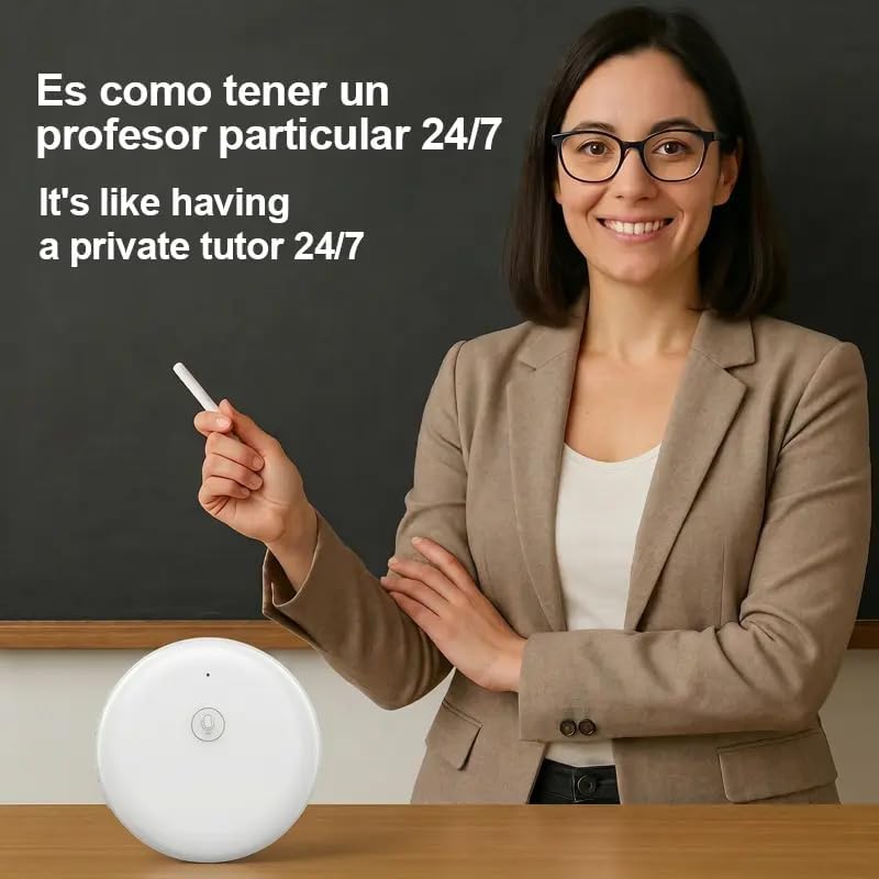 🌎 AI Wearable Translator – 165+ Language Two-Way Voice Translation Device, Real-Time AI Language Translator with Smart Learning, Bluetooth Connectivity for Travel, Work & Everyday Conversations