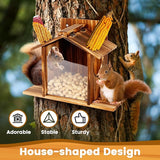 Wooden Squirrel Feeder