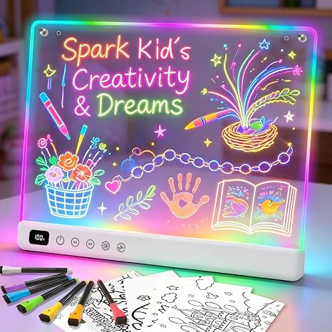 7-Color LED Acrylic Drawing Board – Large