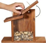 Wooden Squirrel Feeder