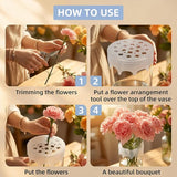 Silicone Blossom Grid Flower Arranger 3 Pack