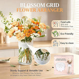 Silicone Blossom Grid Flower Arranger 3 Pack