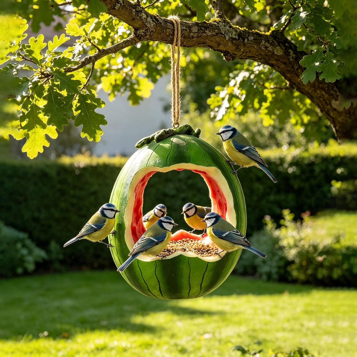 2-Fork Metal Hummingbird and Fruit Bird Feeder