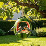 2-Fork Metal Hummingbird and Fruit Bird Feeder