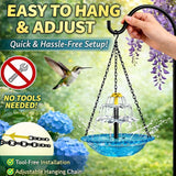 Solar Cascade Hanging Bird Bath Fountain
