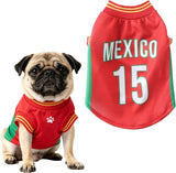 Mesh Breathable Pet Dog & Cat Soccer Jersey 2 Pack