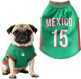 Mesh Breathable Pet Dog & Cat Soccer Jersey 2 Pack