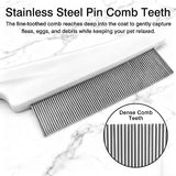 Multifunctional Pet Hair Comb Flea and Tear Stain Removal 2 Pcs