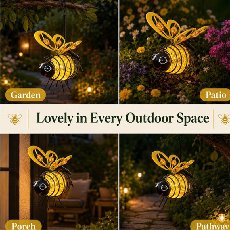 Solar Hanging Bee Garden Lights – 2 Pack