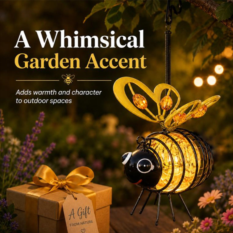 Solar Hanging Bee Garden Lights – 2 Pack