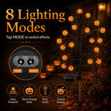 Solar Pumpkin Stake Light – 20 LED