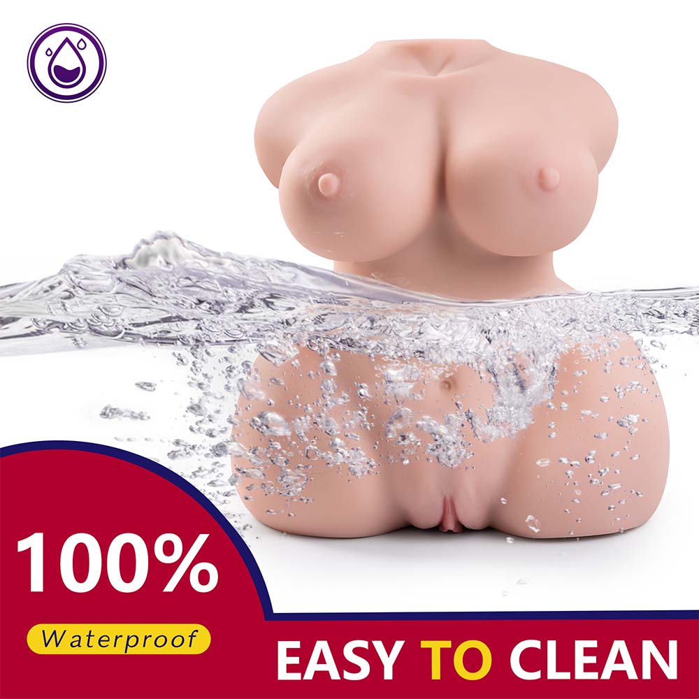 Mature Woman Half Body Silicone Realistic Doll Ass Vagina Buttocks