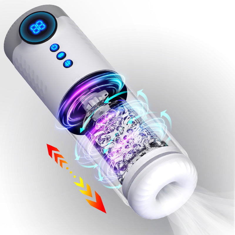 9-Frequency Fully Automatic Telescopic Rotating Male Masturbation Cup