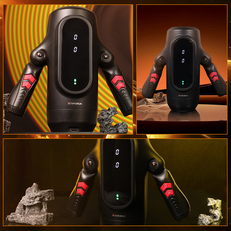 9 Telescopic Vibration LED Display Intelligent Heating Voice Male Handheld Aircraft Cup