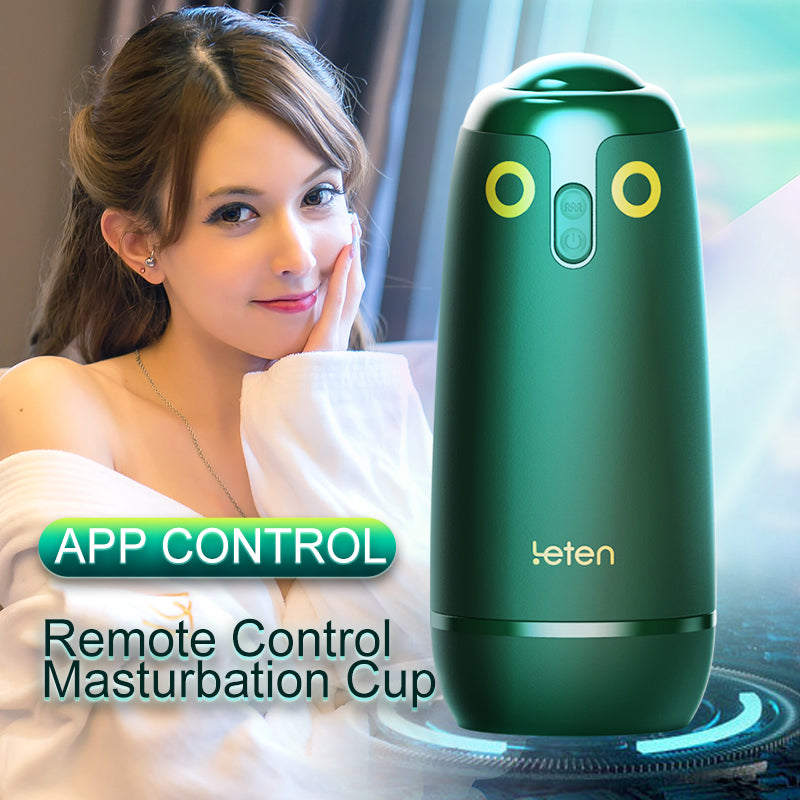 Leten 10 Telescopic & Vibfraion Male Masturbator with APP Control Voice Interactive