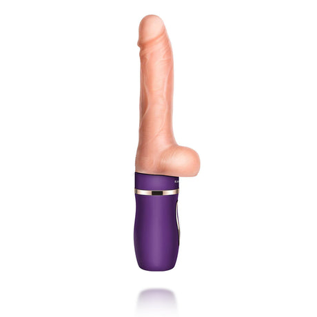 Allovers Thrusting Dildo - Dildo Thrusting Vibrator Mimics Real Sex