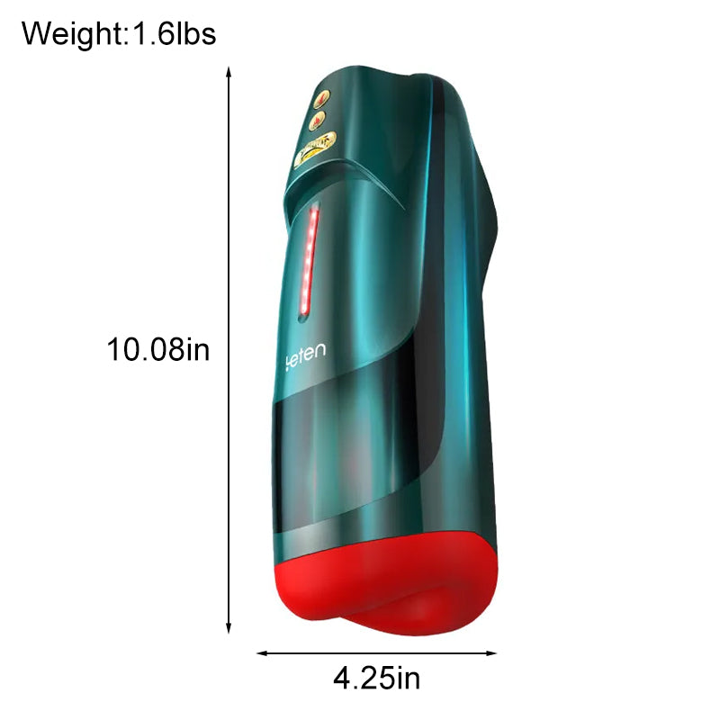 Leten 5 Vibration Full Automatic Male Masturbator with Heating & Stepless Speed Regulation
