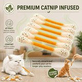 Giant Cotton Swab Cat Toy with Catnip 12PCS