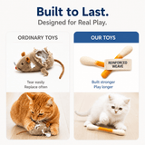 Giant Cotton Swab Cat Toy with Catnip 12PCS