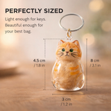 Pet Hair Keepsake Capsule Keychain for Cat & Dog Lovers -5Pcs