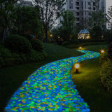 🌈 Colorful Glow in the Dark Garden Stones