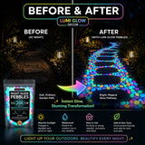 🌈 Colorful Glow in the Dark Garden Stones