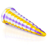 Colorful Threaded Silicone Special-Shaped Artificial Dildo