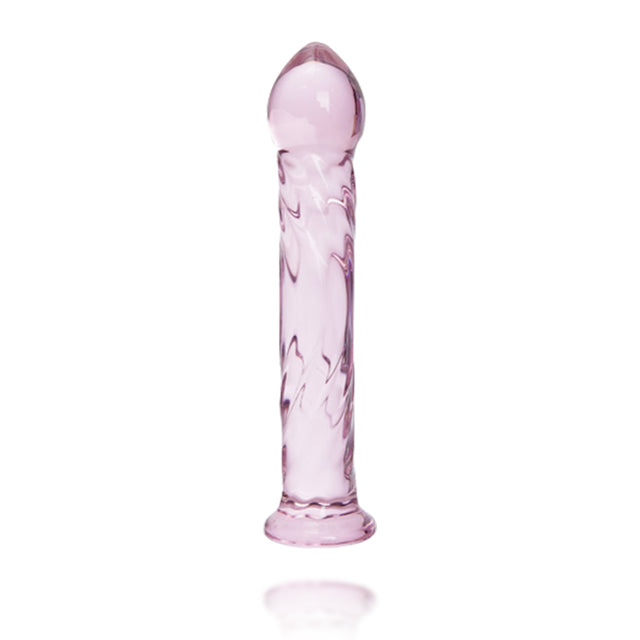 Crystal Glass Butt Plug Glass Dildo 6.7 Inch