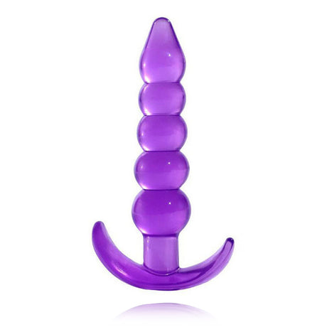 Crystal Transparent Five-Bead Anal Plug G-Spot Orgasm