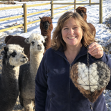 Handmade Alpaca Fiber Bird Nesting Heart