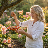 Heart-Shaped Flower Bird Feeder