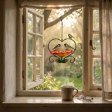 Heart-Shaped Flower Bird Feeder