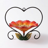 Heart-Shaped Flower Bird Feeder