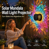2 PCS✨ Solar Mandala Wall Light 🥇 – Waterproof Outdoor Garden Fence Projector Lamp with Magical Ambient Glow🪐🌌-8CR5