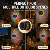 2 PCS✨ Solar Mandala Wall Light 🥇 – Waterproof Outdoor Garden Fence Projector Lamp with Magical Ambient Glow🪐🌌-8CR5