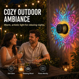 2 PCS✨ Solar Mandala Wall Light 🥇 – Waterproof Outdoor Garden Fence Projector Lamp with Magical Ambient Glow🪐🌌-8CR5