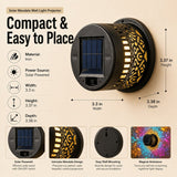 2 PCS✨ Solar Mandala Wall Light 🥇 – Waterproof Outdoor Garden Fence Projector Lamp with Magical Ambient Glow🪐🌌-8CR5