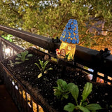 Solar Fairy-Tale Mushroom Cottage Garden Light